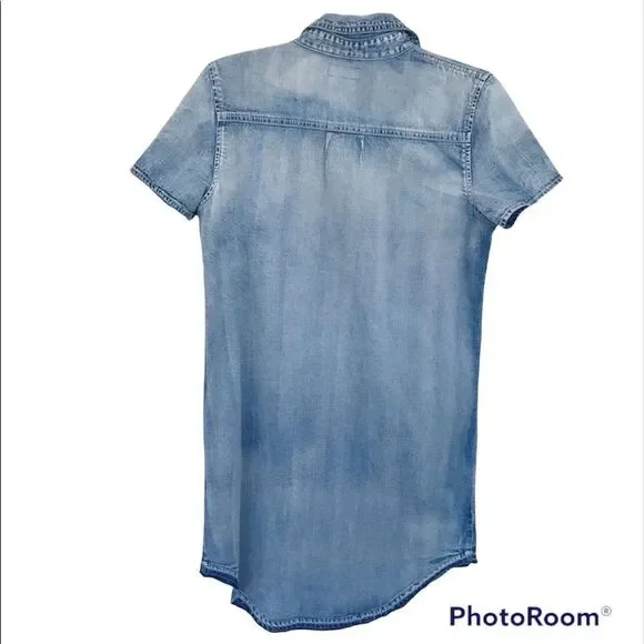 True Religion Denim Chambray Shirt Dress